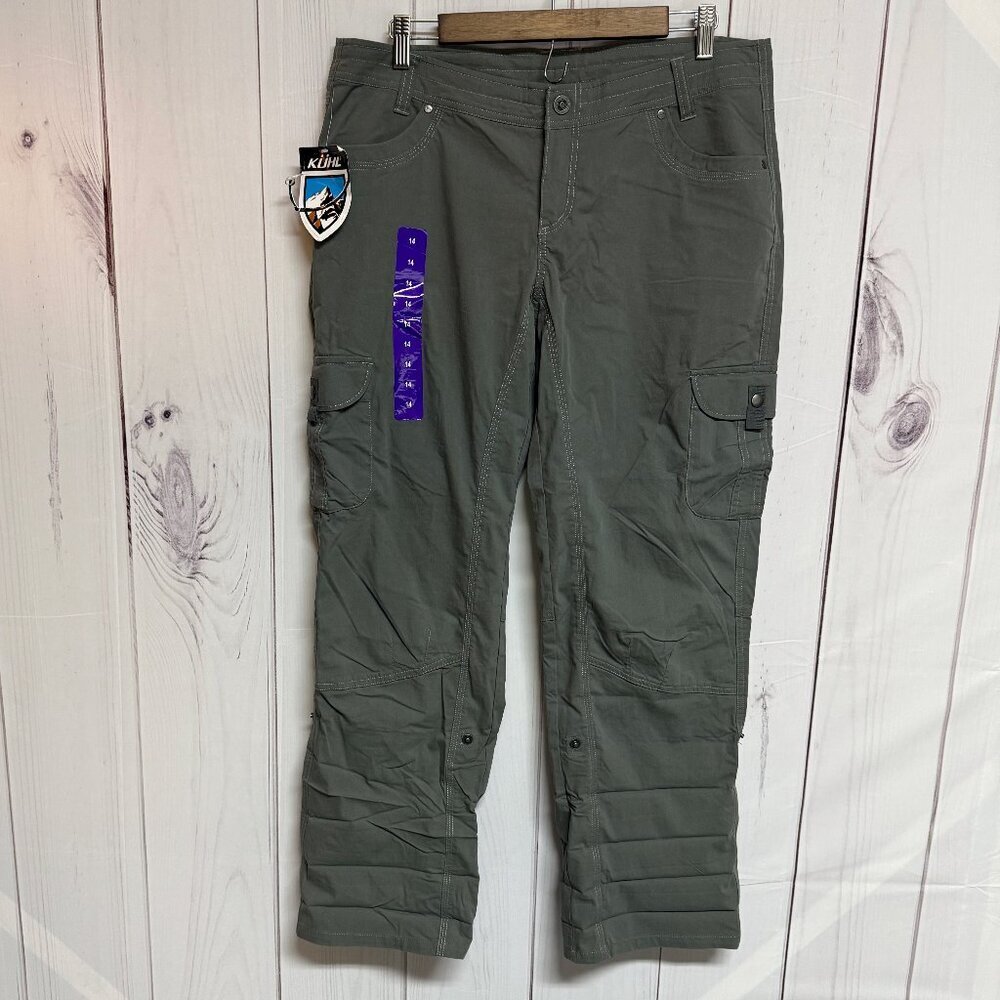 KÜHL‎ Splash Roll-Up Pants Women’s Size 14 Short Green Outdoor Hiking Cargo NWT